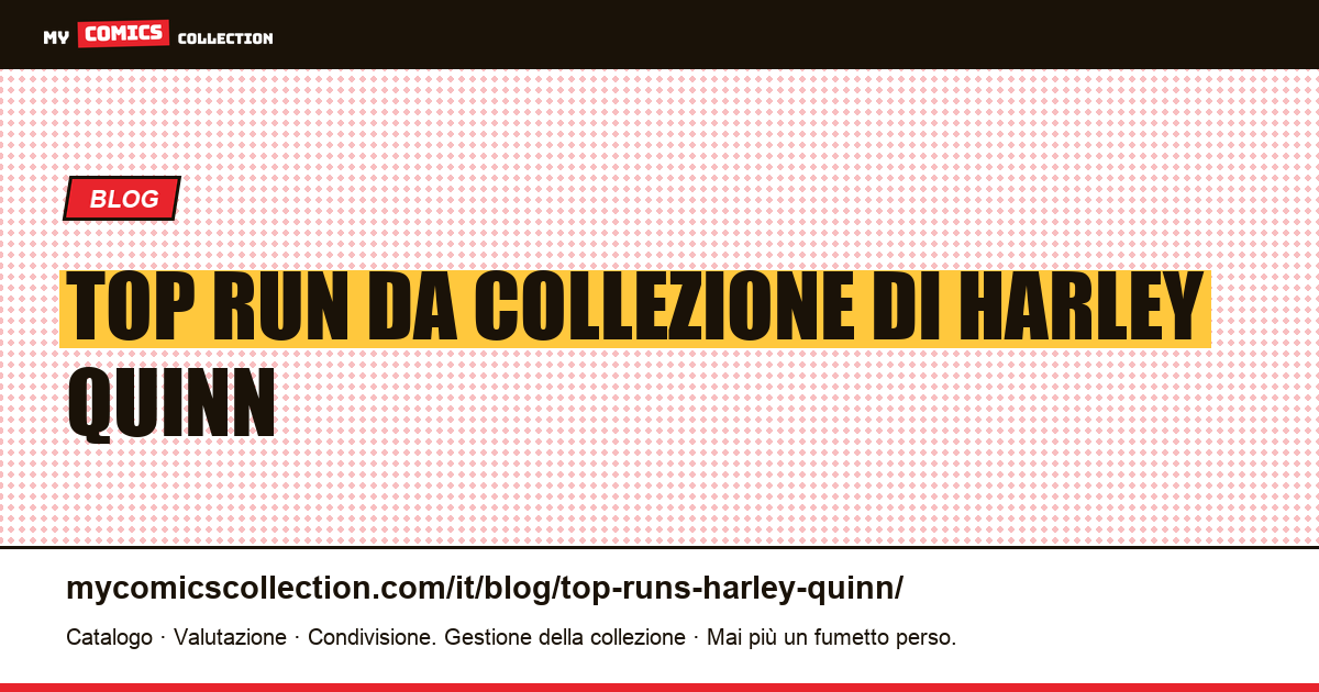 Top run da collezione di Harley Quinn — illustrazione articolo