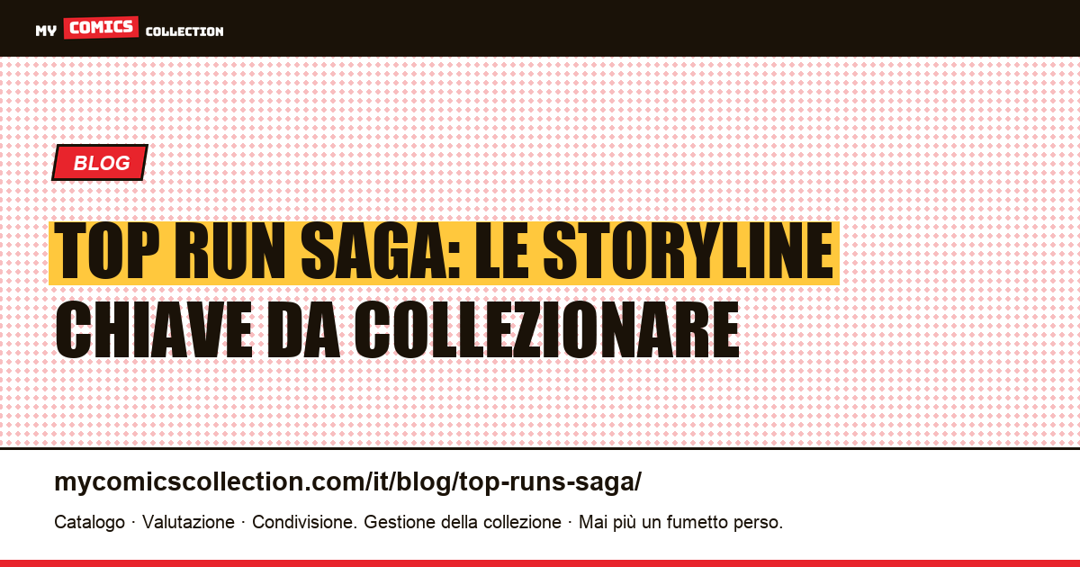 Top Run Saga — illustrazione articolo