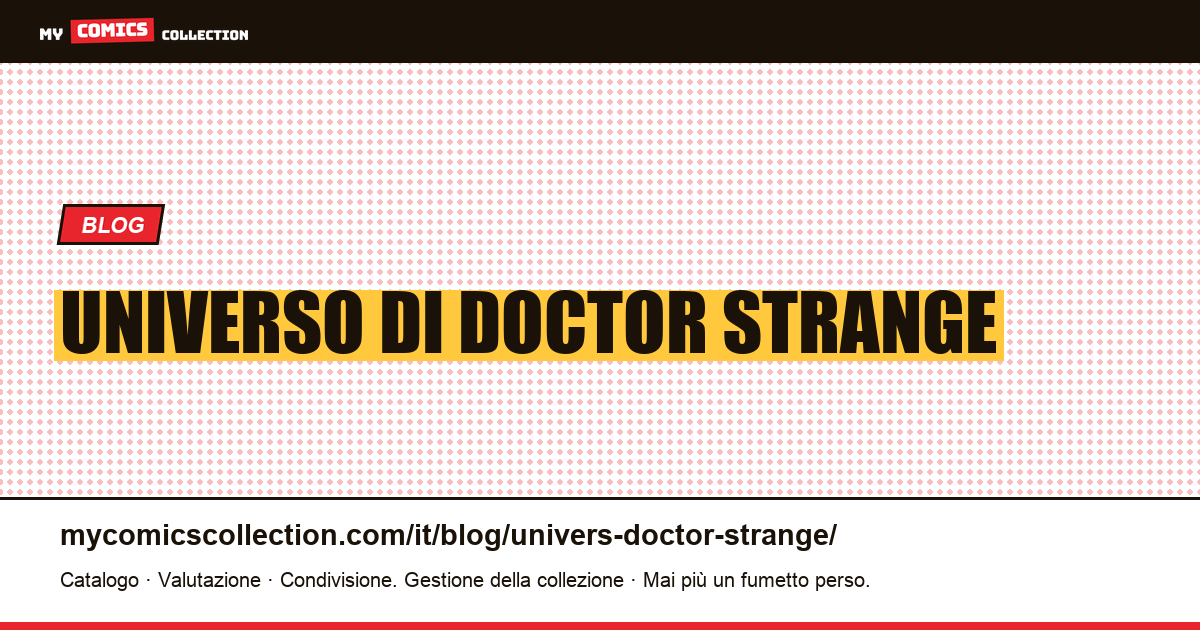 Universo di Doctor Strange — illustrazione articolo