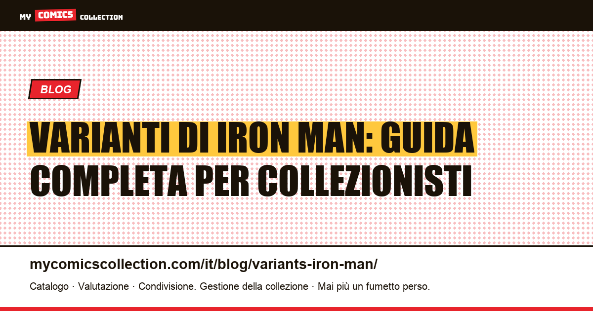 Varianti di Iron Man — illustrazione articolo