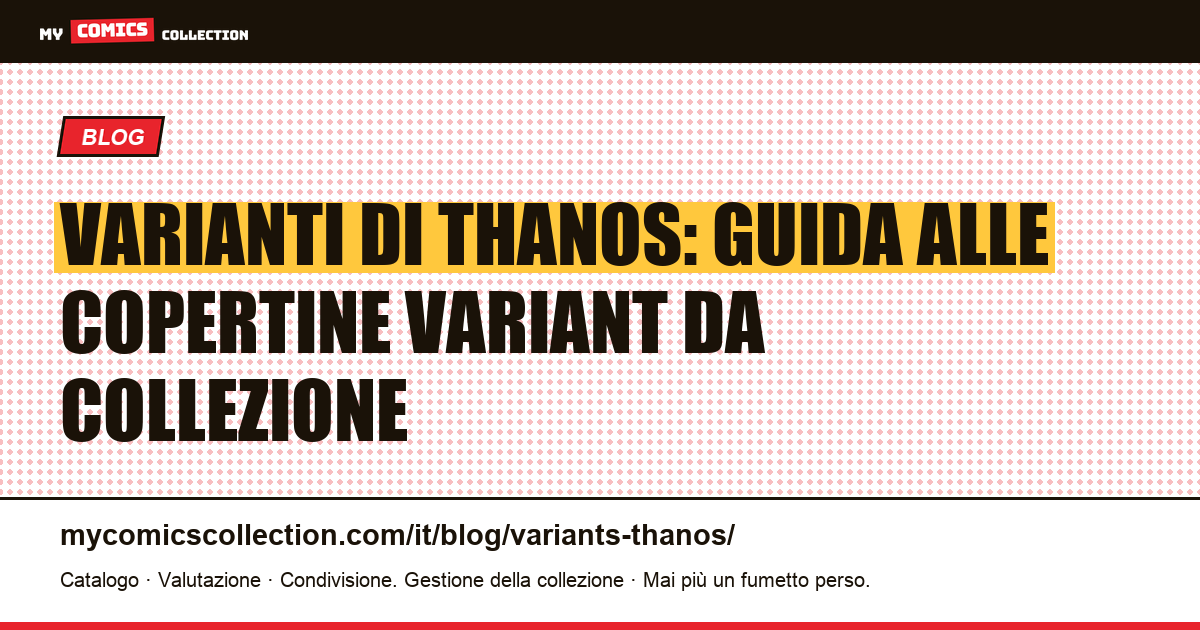 Varianti di Thanos — illustrazione articolo
