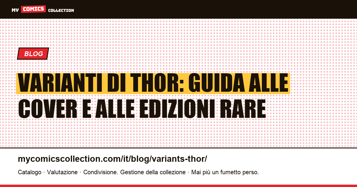 Varianti di Thor — illustrazione articolo