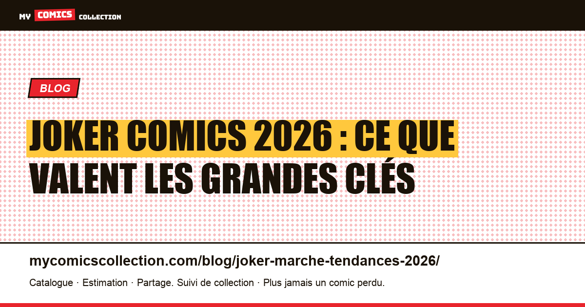 Joker : marché et tendances 2026 — illustration article