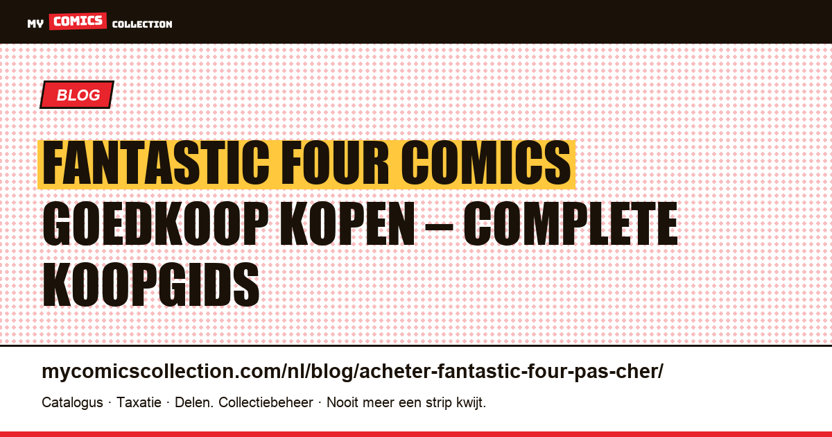Fantastic Four Comics Goedkoop Kopen — artikelillustratie