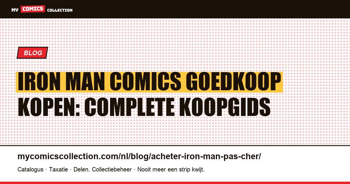 Iron Man comics goedkoop kopen — artikelillustratie