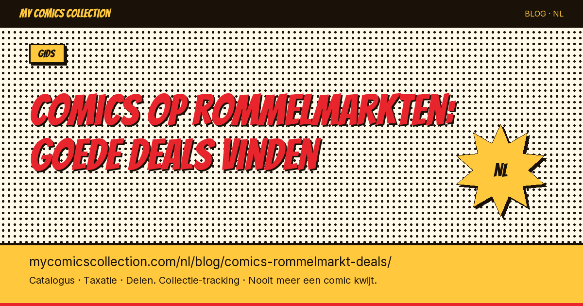 Comics op rommelmarkten: hoe vind je de beste deals? — artikel illustratie