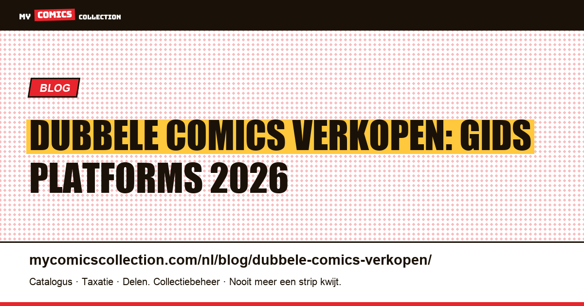 Dubbele comics verkopen: platforms en tips — artikelillustratie