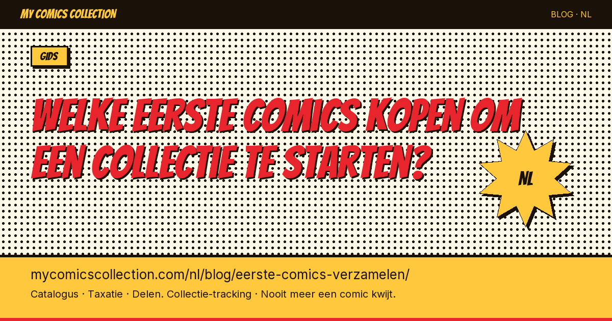 Welke eerste comics kopen om een collectie te starten? — artikel illustratie