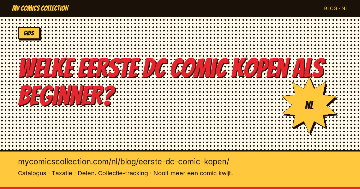 Welke eerste DC comic kopen als beginner? — artikel illustratie
