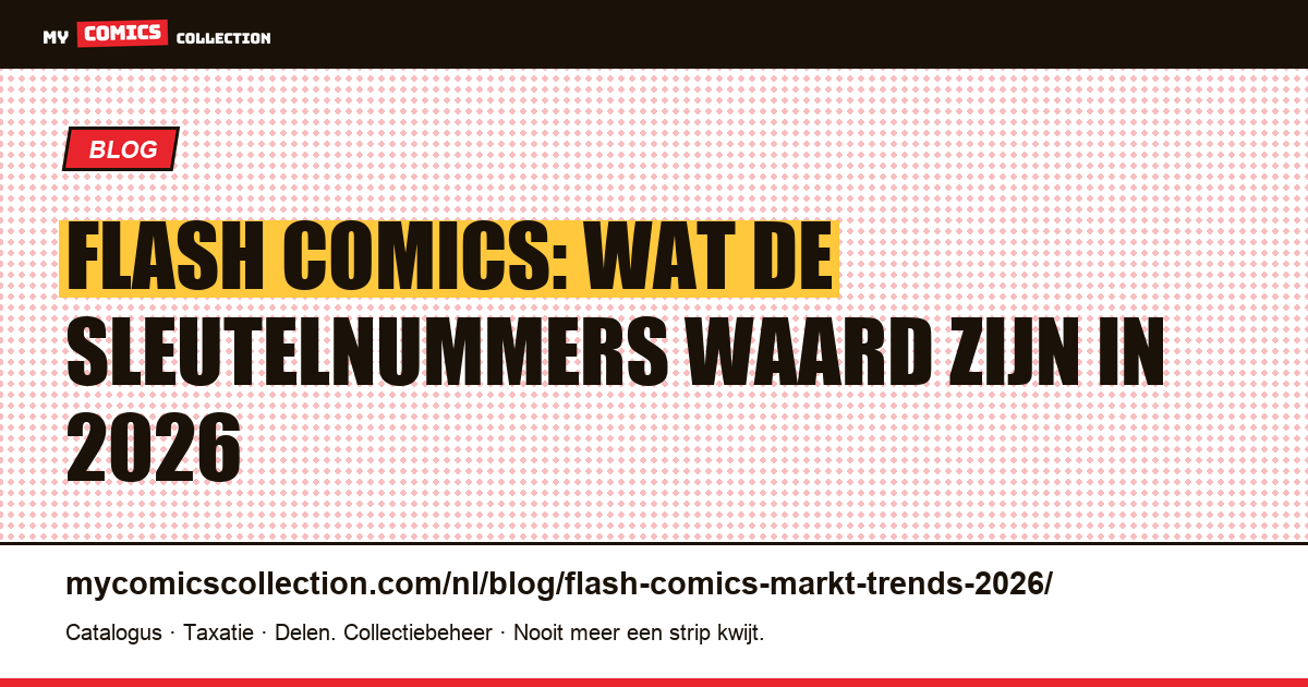 Flash Comics: markt en trends 2026 — artikelillustratie