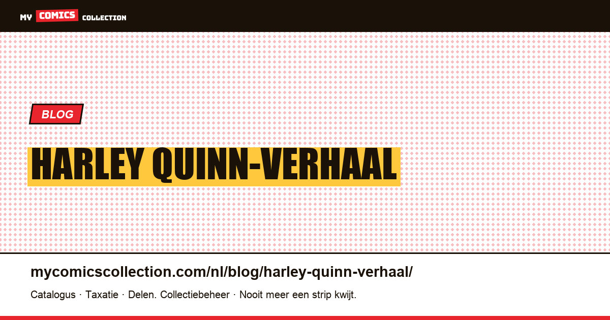 Harley Quinn-verhaal — artikelillustratie