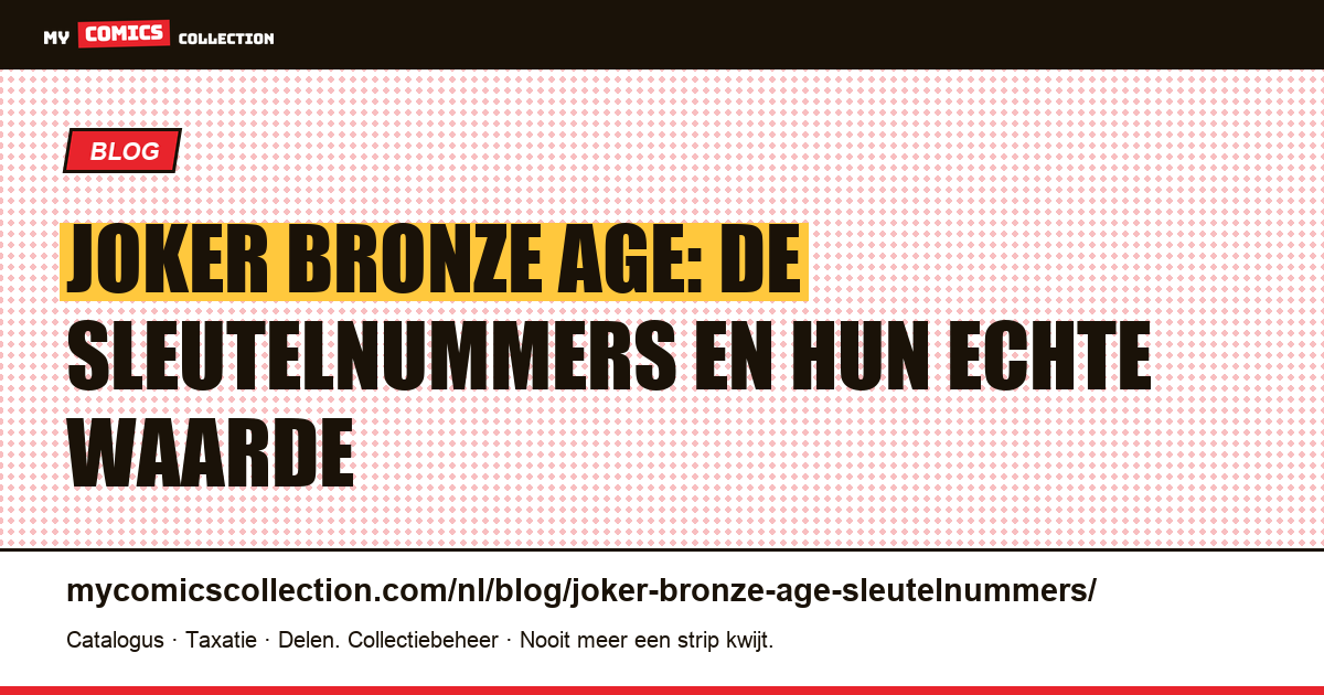 Sleutelnummers van de Joker in de Bronze Age: echte cotaties (juni 2026) — artikelillustratie