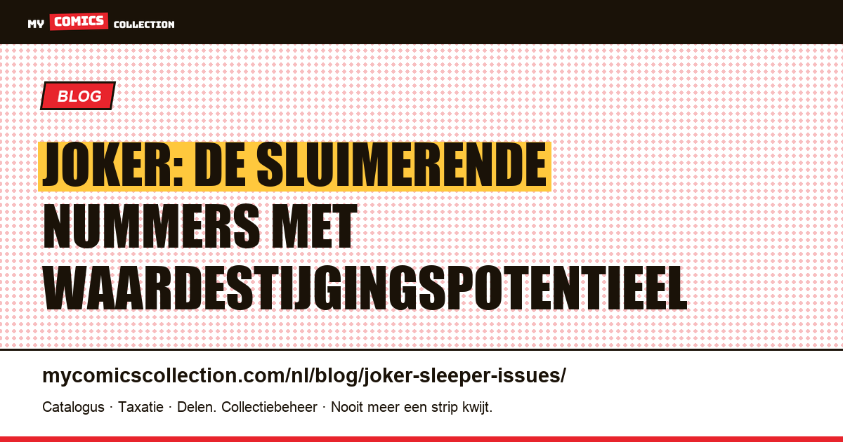 Joker: de ondergewaardeerde nummers om in de gaten te houden — artikelillustratie