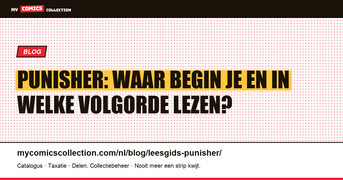 Leesgids Punisher: waar te beginnen en in welke volgorde — artikelillustratie