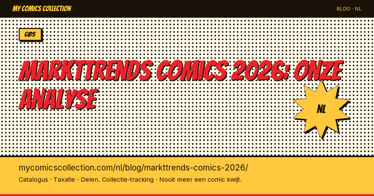 Markttrends comics 2026: onze complete analyse — artikel illustratie