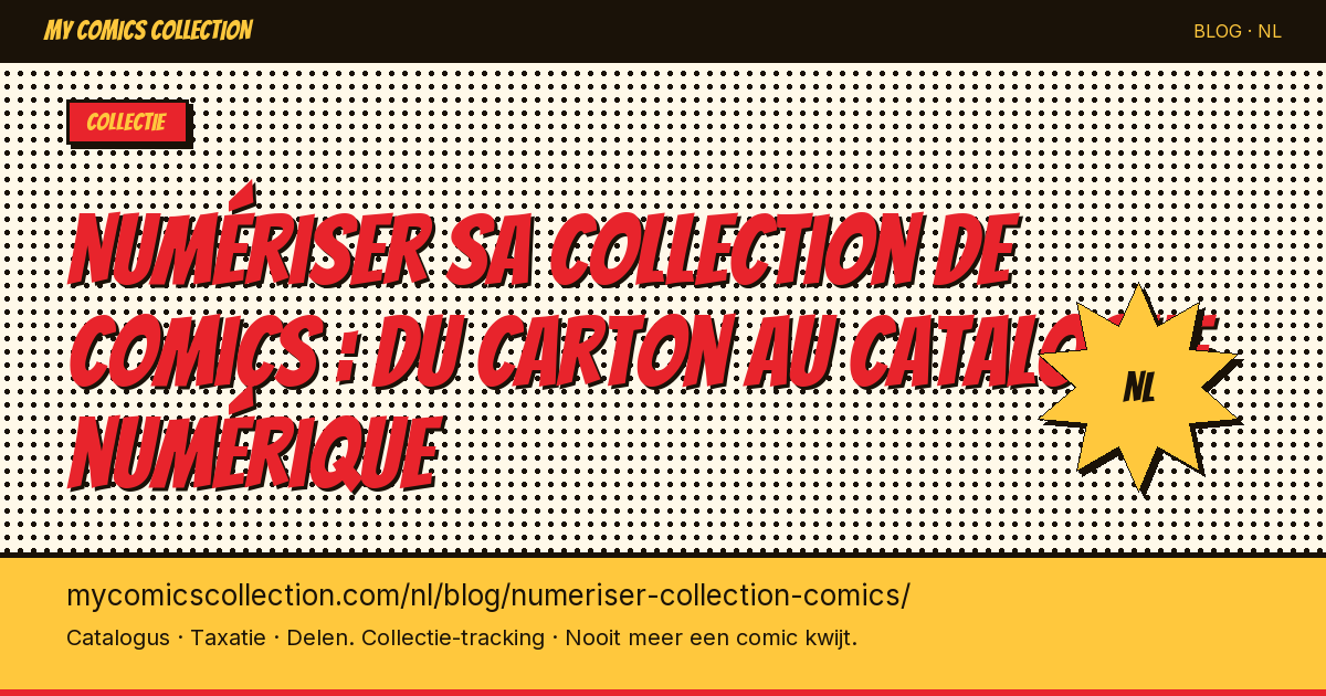 Numériser sa collection de comics : du carton au catalogue numérique — artikel illustratie