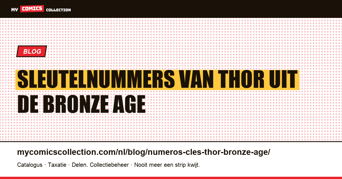 Sleutelnummers van Thor uit de Bronze Age — artikelillustratie