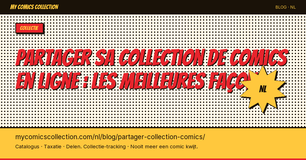Partager sa collection de comics en ligne : les meilleures façons — artikel illustratie
