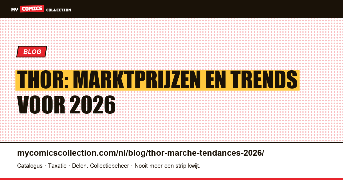 Thor: marktprijzen en trends voor 2026 — artikelillustratie