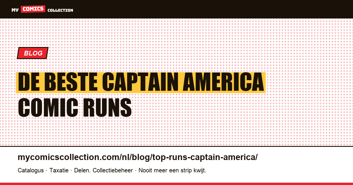 De beste Captain America comic runs — artikelillustratie