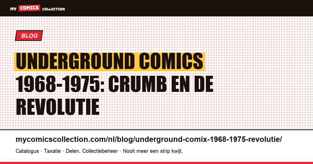 Underground comics 1968-1975: Crumb en de revolutie — artikelillustratie