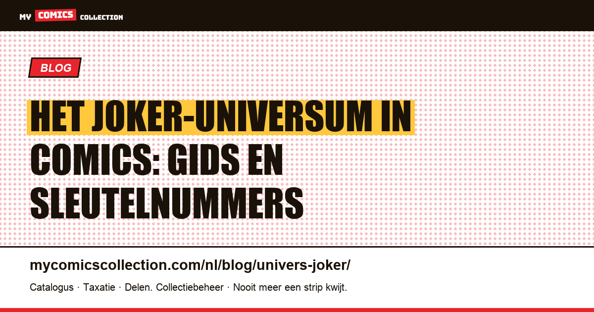 Het Joker-universum in comics — artikelillustratie