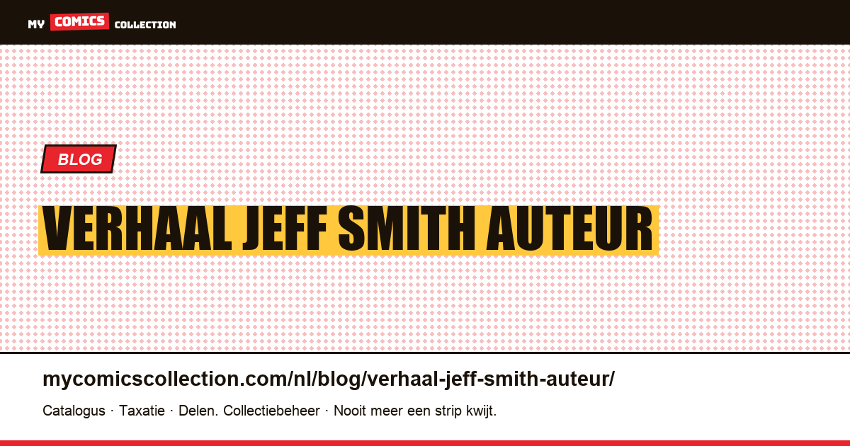 verhaal Jeff Smith auteur — artikelillustratie