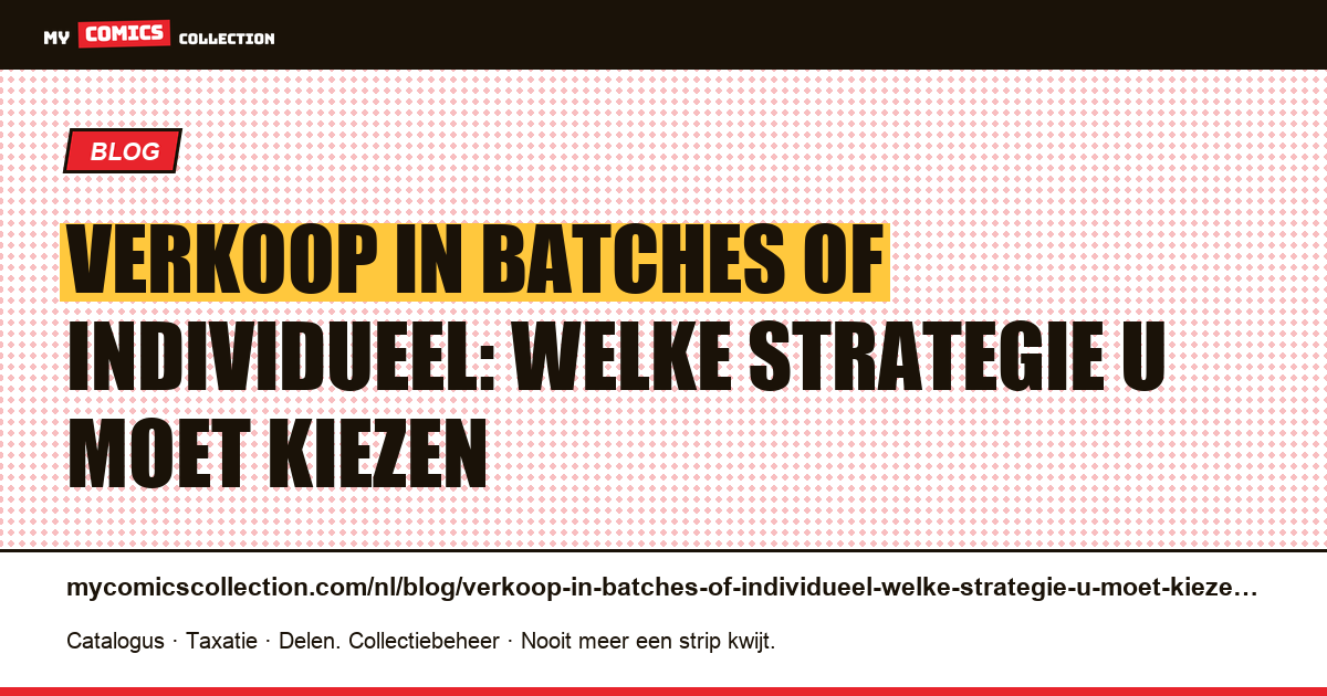 Verkoop in batches of individueel: welke strategie u moet kiezen — artikelillustratie