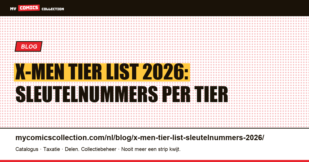 X-Men Tier List 2026: de Sleutelnummers per Tier S, A, B, C — artikelillustratie