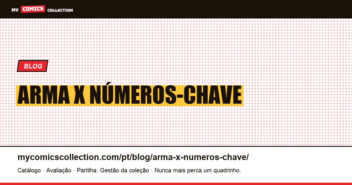 arma x números-chave — ilustração do artigo