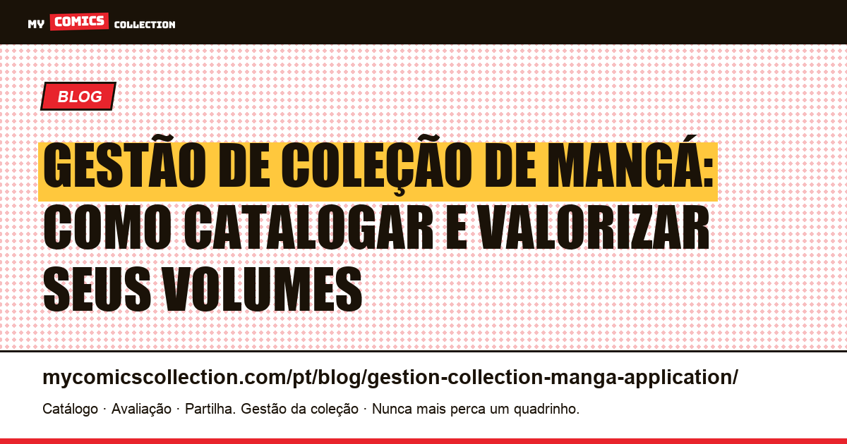 Gestão de coleção de mangá: aplicativo, catalogação e valorização — ilustração do artigo