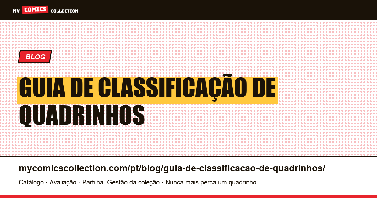 guia de classificação de quadrinhos — ilustração do artigo