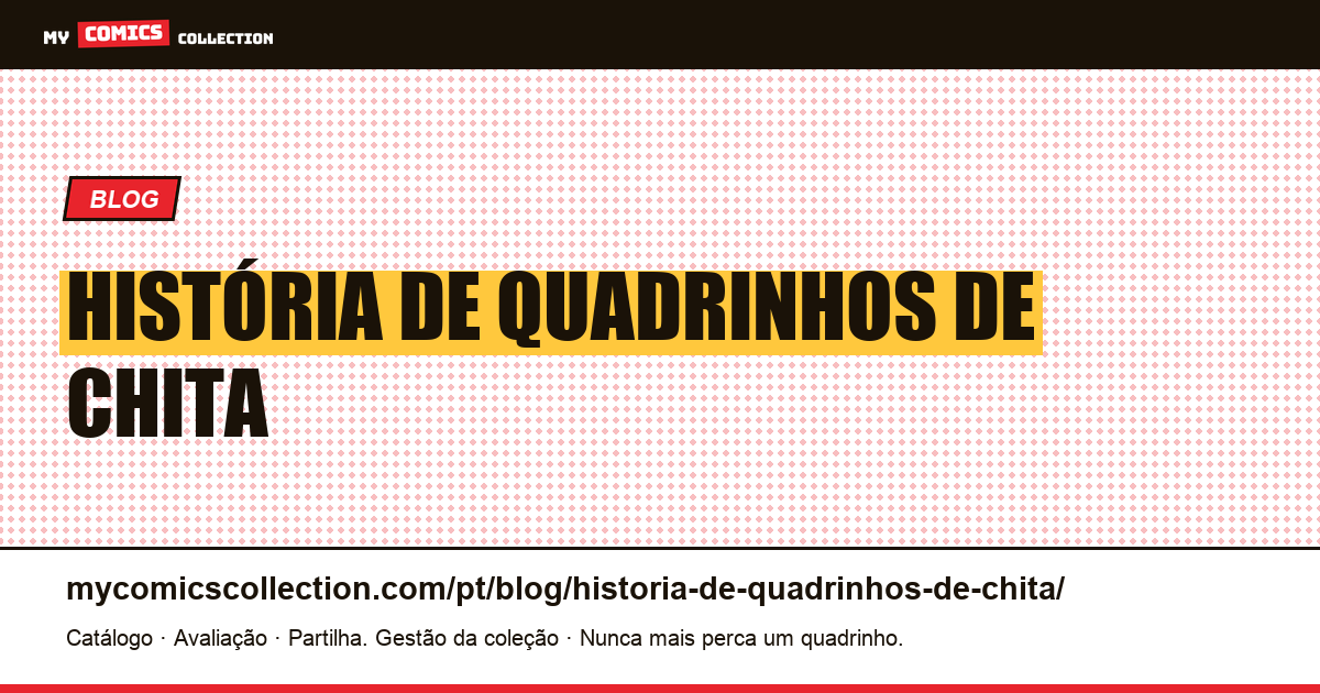 história de quadrinhos de chita — ilustração do artigo