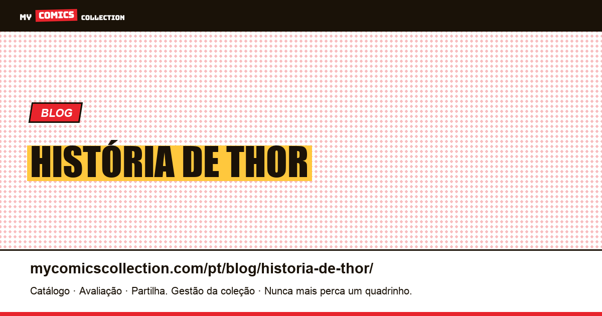 história de Thor — ilustração do artigo