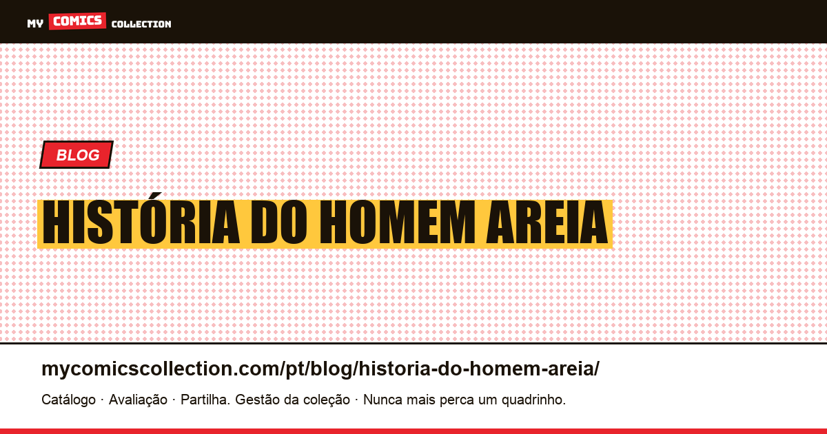 história do homem areia — ilustração do artigo