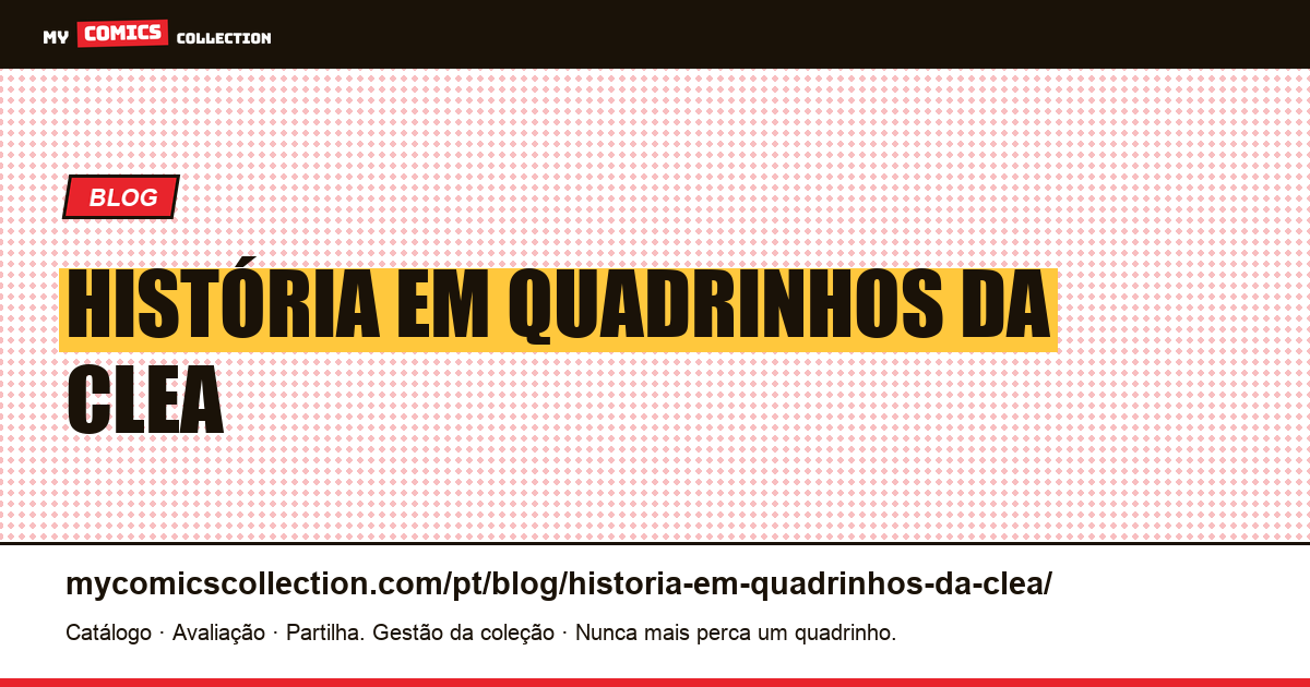 história em quadrinhos da Clea — ilustração do artigo