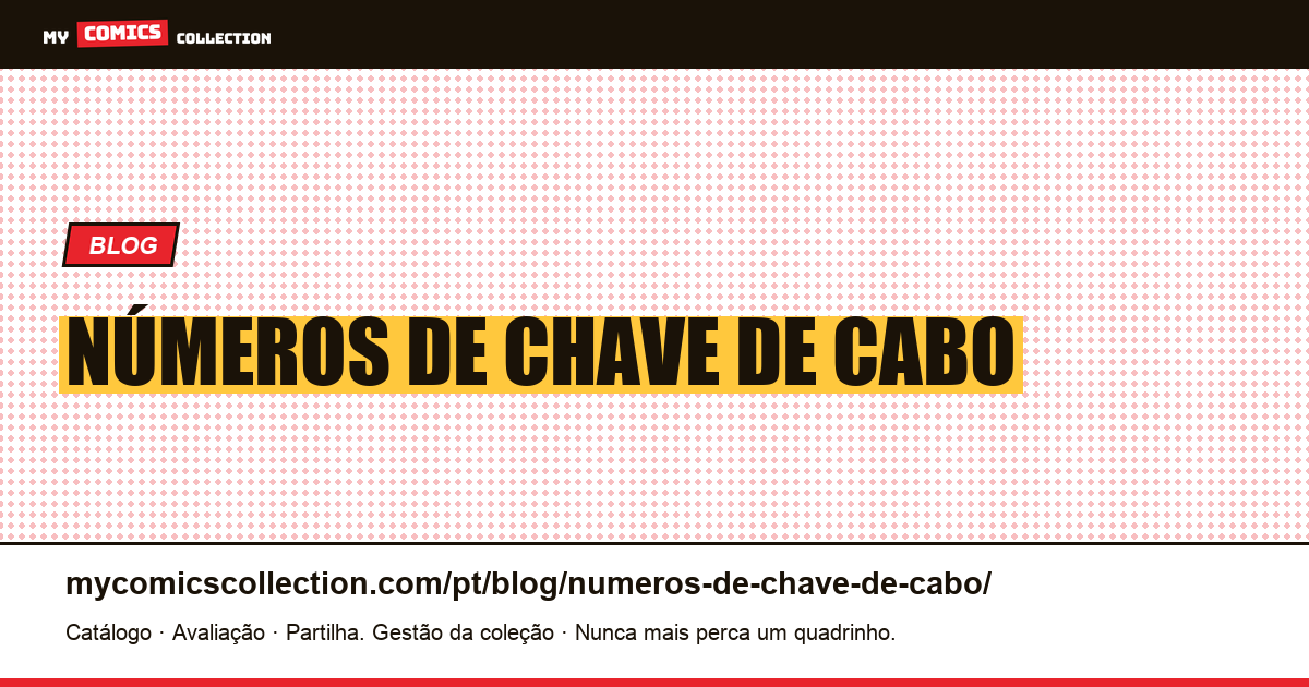 números de chave de cabo — ilustração do artigo