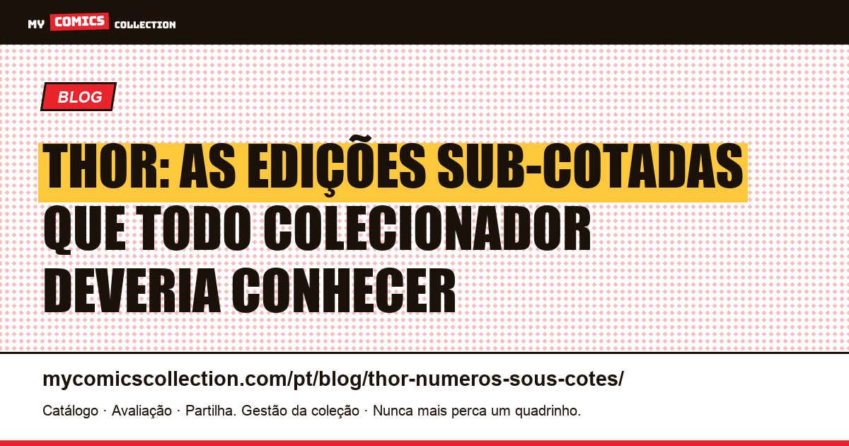 Thor: Números Sub-Cotados — ilustração do artigo