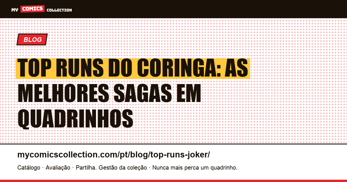 Top Runs do Coringa: as Melhores Sagas em Quadrinhos — ilustração do artigo