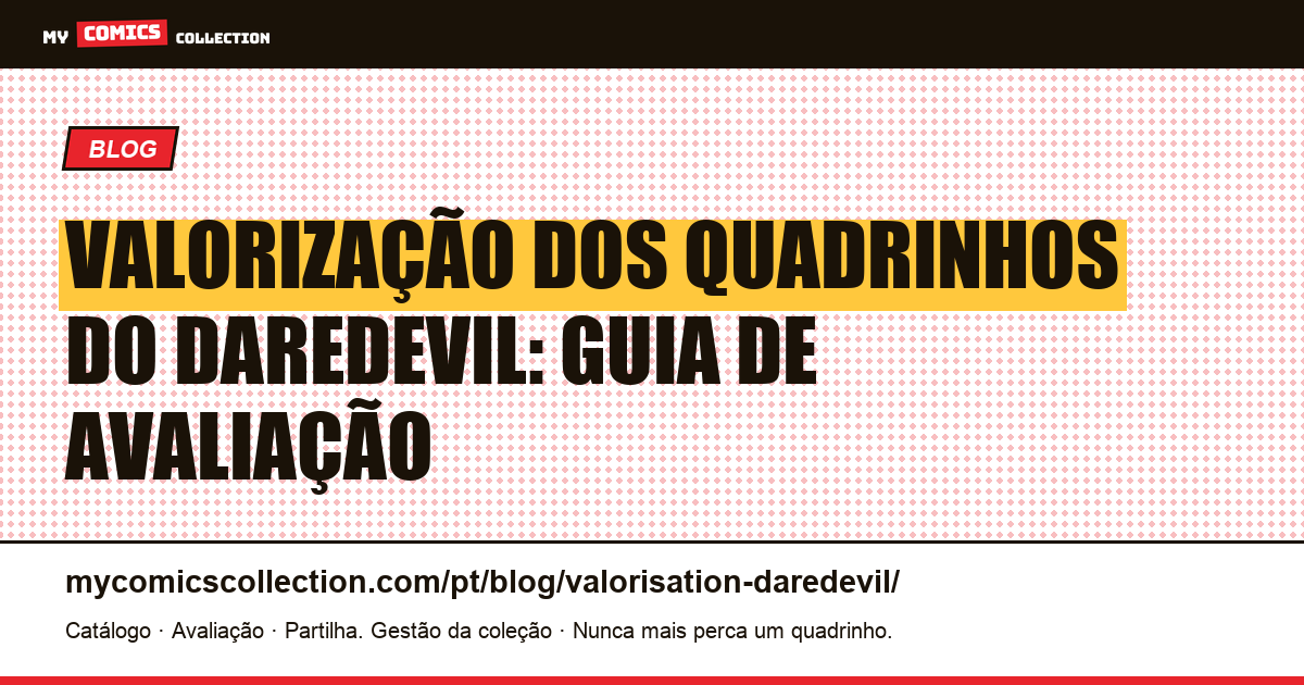 Valorização dos Quadrinhos do Daredevil — ilustração do artigo