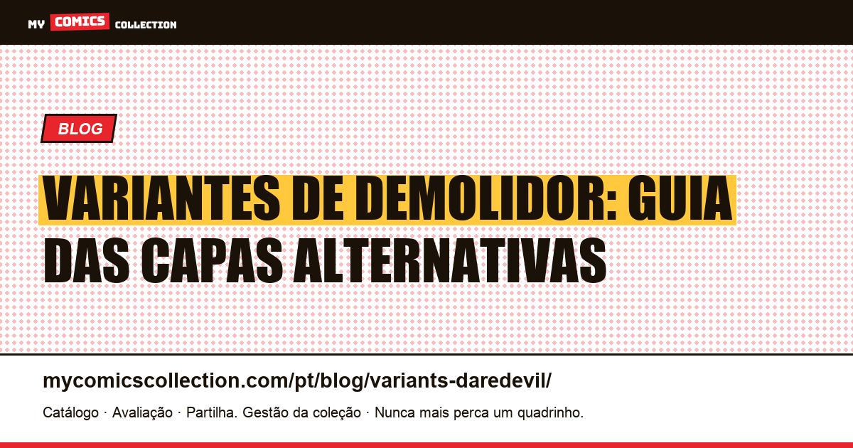 Variantes de Demolidor: Guia Completo das Capas Alternativas — ilustração do artigo