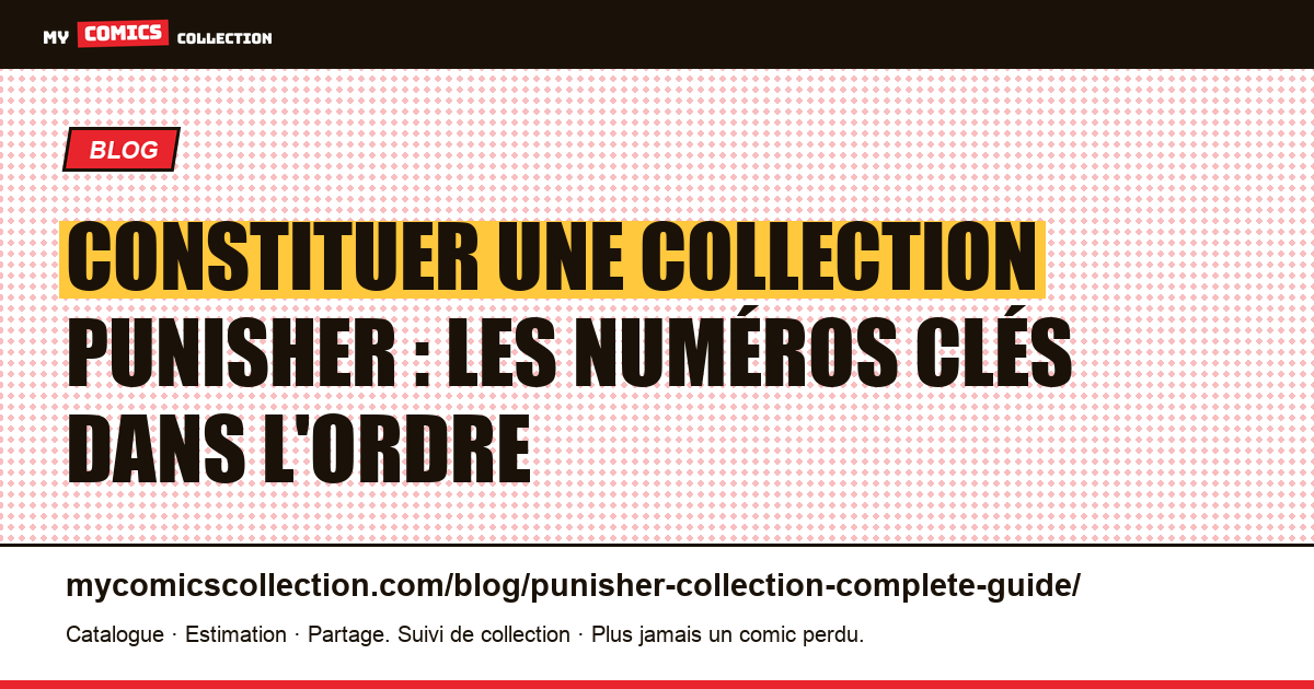 Collection Punisher : la feuille de route complète des numéros clés — illustration article
