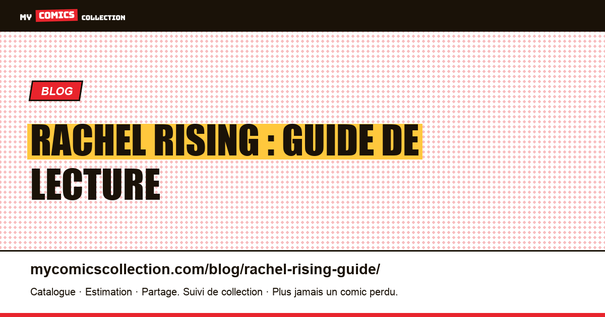 Rachel Rising : guide de lecture — illustration article