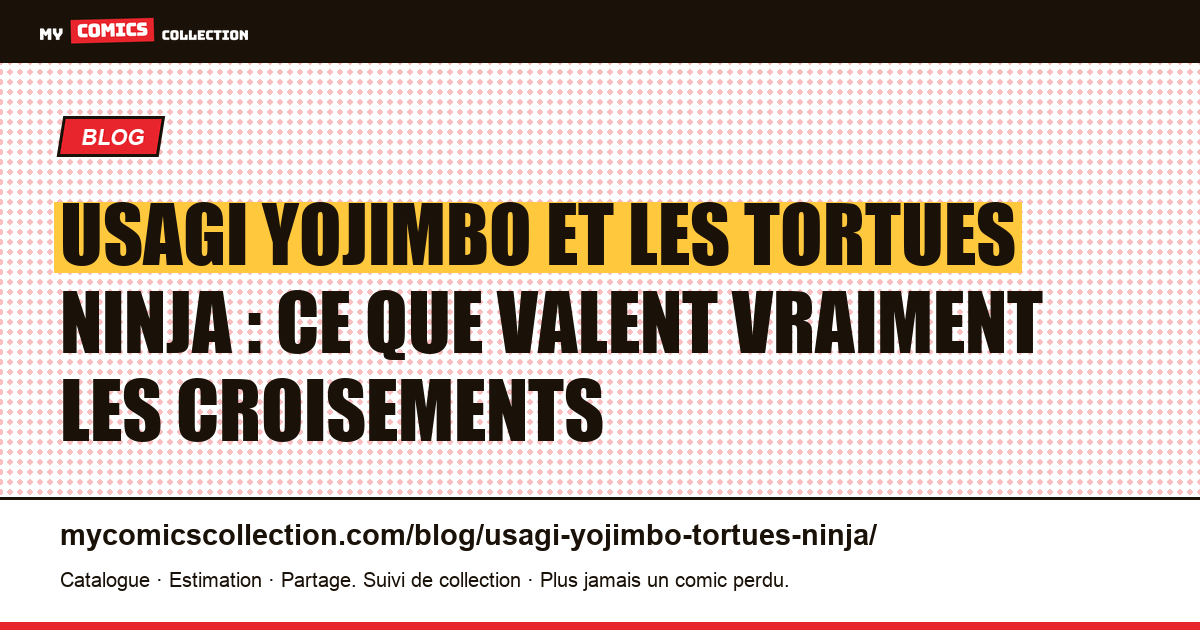 Usagi Yojimbo et les Tortues Ninja : ce que valent vraiment les croisements — illustration article